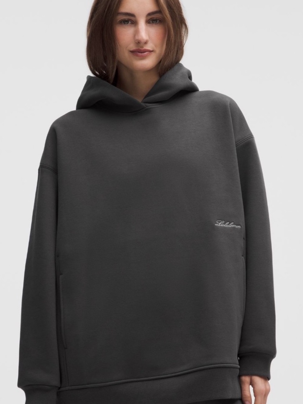 Lululemon Big Cozy Ultra Oversized Sweatshirt Hoodie Dark Graphite Gray